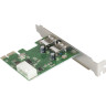 Контроллер EXEGATE EXE-319 PCI-E 2.0, 2xUSB 3.0 ext, разъем доп.питания EX283718RUS